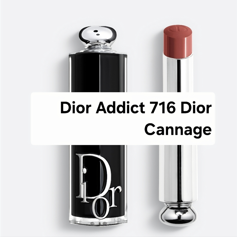 Dior Addict Hydrating Shine Lipstick - 716 Dior Cannage. BNIB